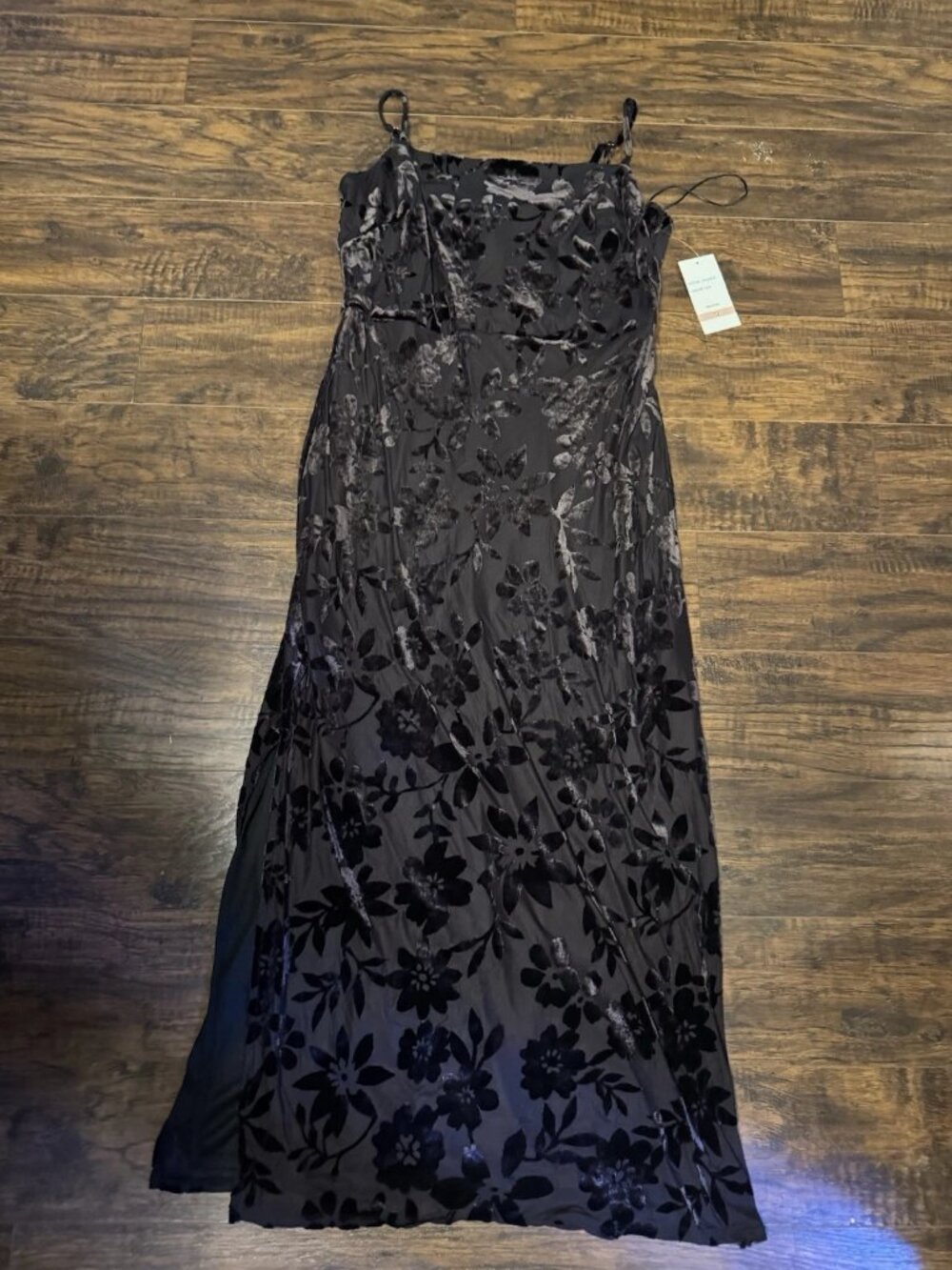 Black women's evening dress, Taylor mohair print mid-length skirt